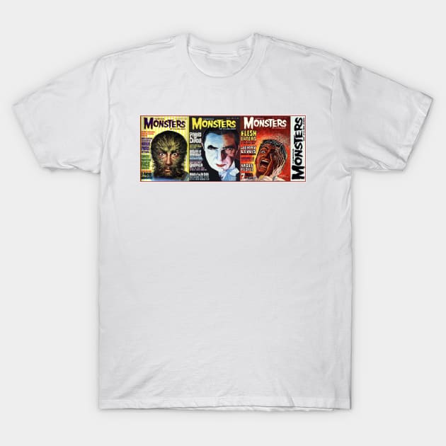 Classic Famous Monsters of Filmland Series 6 T-Shirt by Starbase79